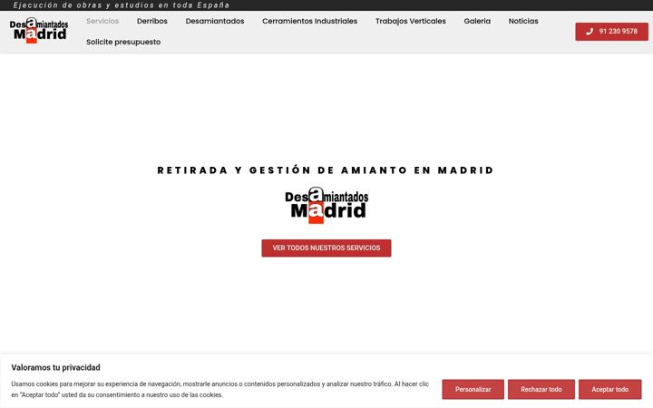 Screenshot of desamiantadosmadrid.com