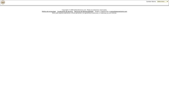 Screenshot of desanantonio.com