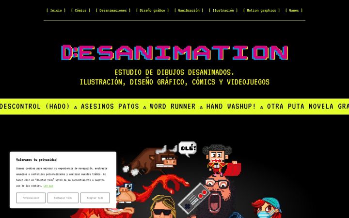 Screenshot of desanimation.com