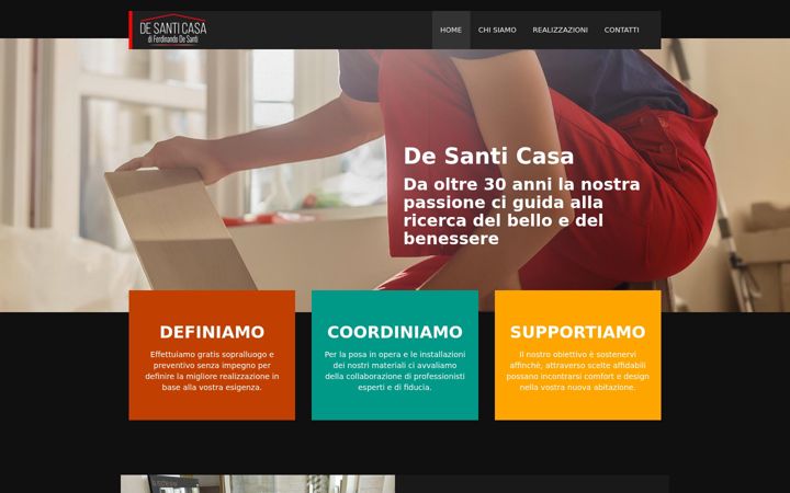 Screenshot of desanticasa.it