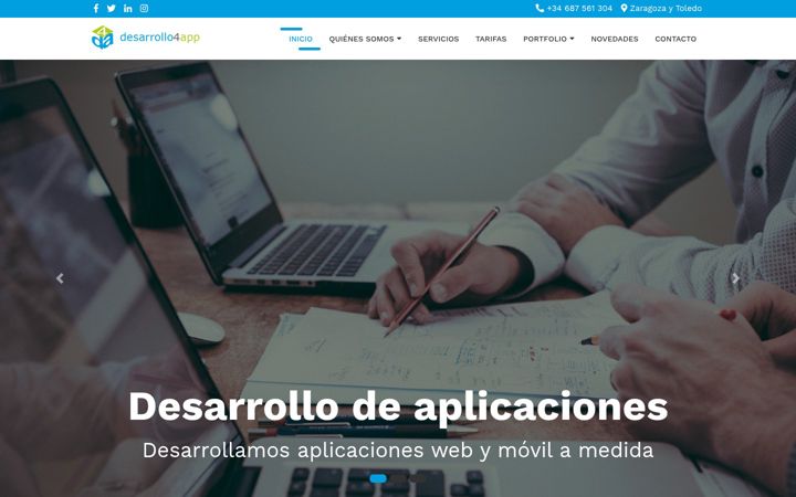 Screenshot of desarrollo4app.com
