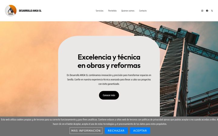 Screenshot of desarrolloansa.com