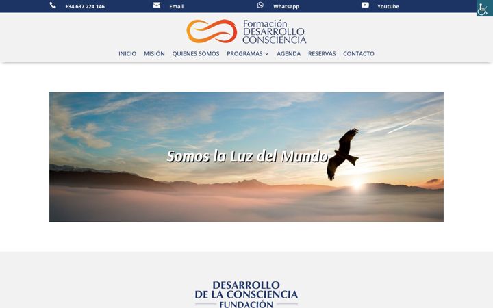 Screenshot of desarrolloconscienciaformaciones.com