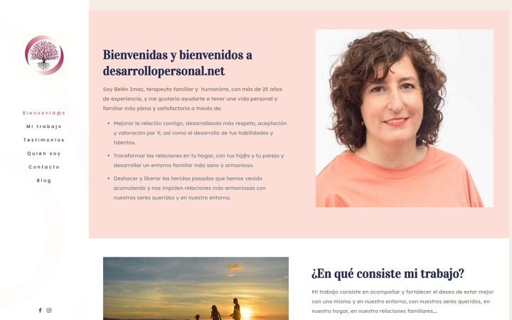 Captură de ecran a desarrollopersonal.net