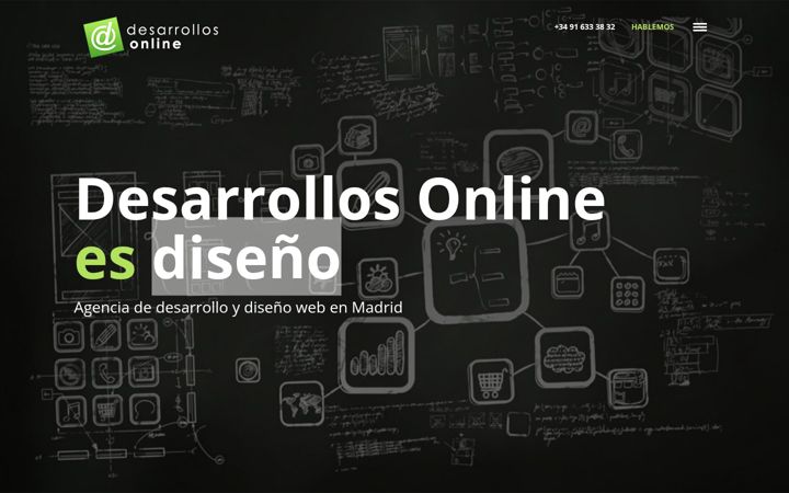 Screenshot stránky desarrollos-online.es