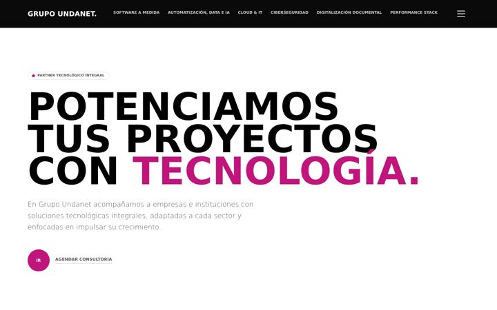 Screenshot of desarrolloundanet.com