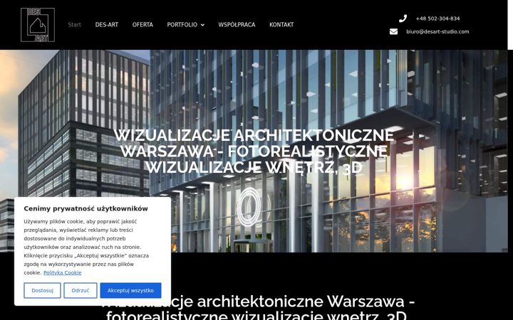 Screenshot of desart-studio.com