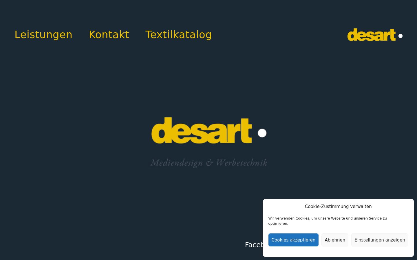 Skärmbild av samtyckesbannern som visades före någon interaktion