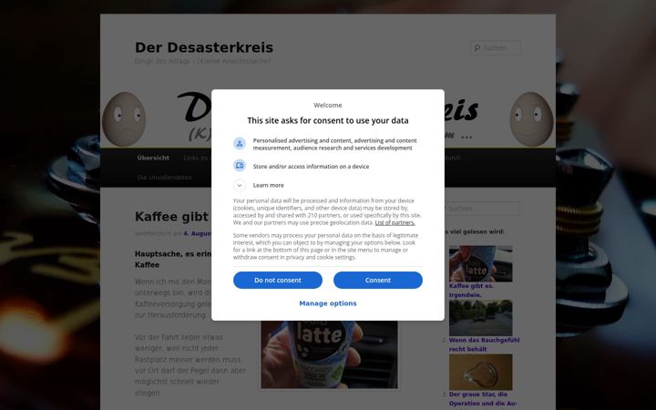 Screenshot von desasterkreis.de