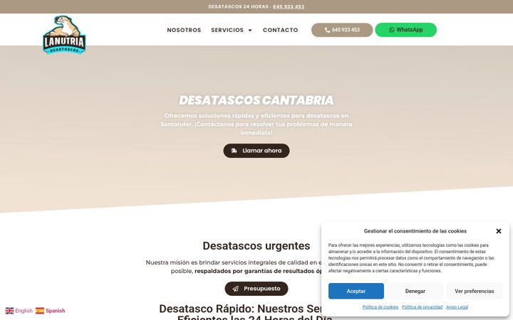 Screenshot of desatascolanutria.com