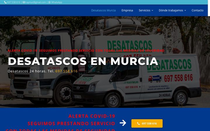 Screenshot of desatascos-en-murcia.com