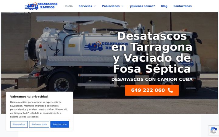 Képernyőkép: desatascos-rapidos.es