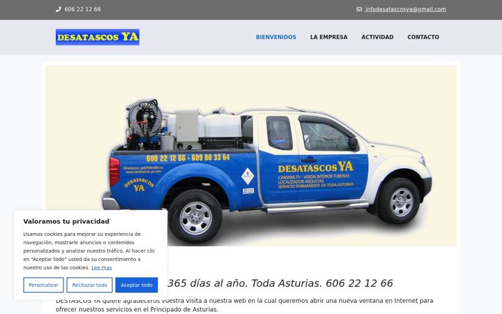 Screenshot of desatascos-ya.com