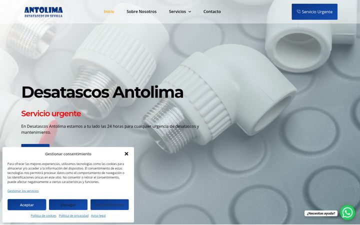 Screenshot of desatascosantolimasevilla.com