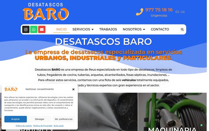Screenshot of desatascosbaro.com