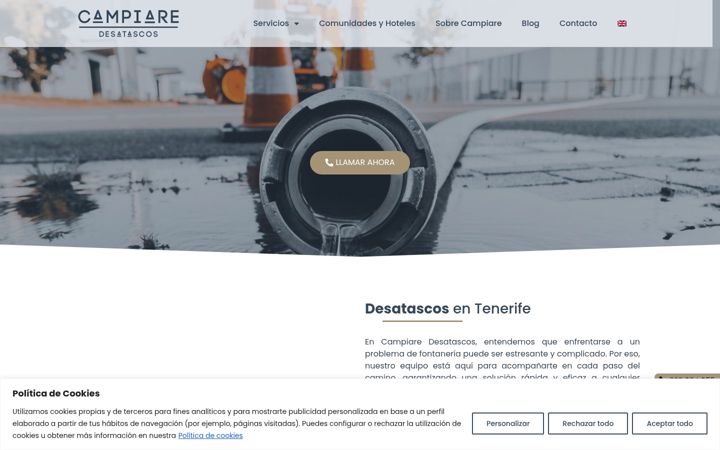 Screenshot of desatascoscampiare.com