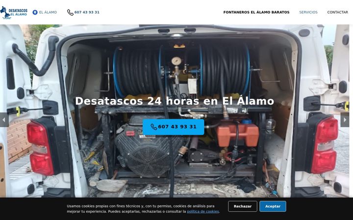 Screenshot of desatascoselalamo.com