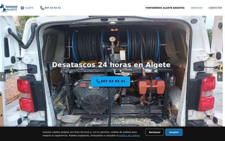 Screenshot of desatascosenalgete.com
