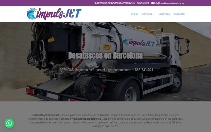Captură de ecran a desatascosenbarcelona.net