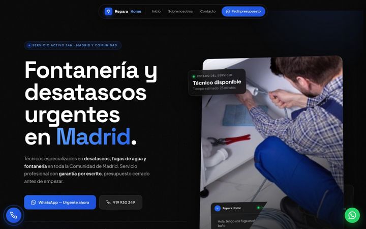 Screenshot of desatascosenmadrid.com