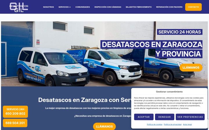 Screenshot of desatascosgil.com