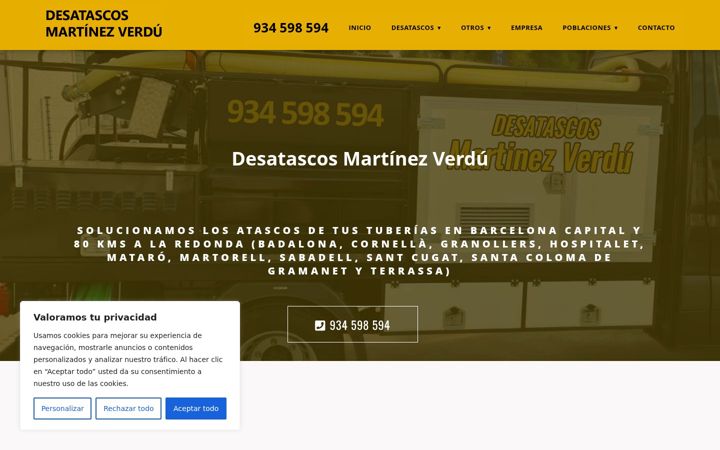 Screenshot of desatascosmartinezverdu.com