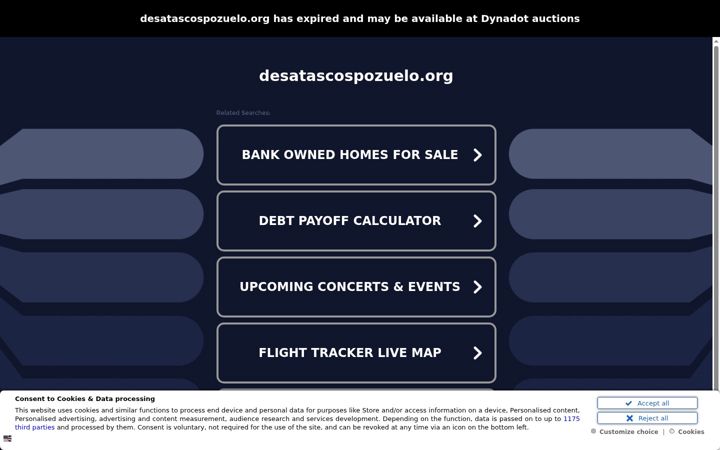 Screenshot of desatascospozuelo.org