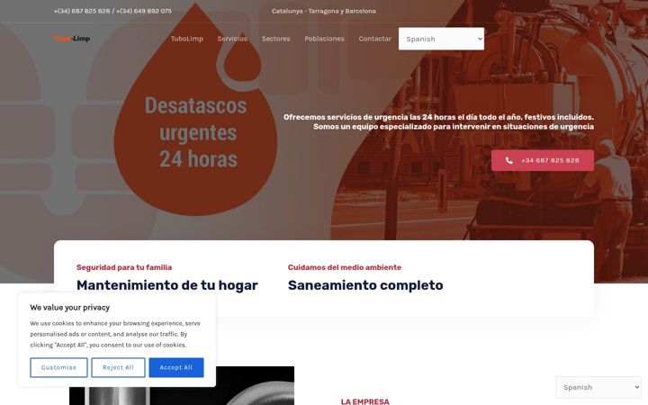 Screenshot of desatascostarragona.com