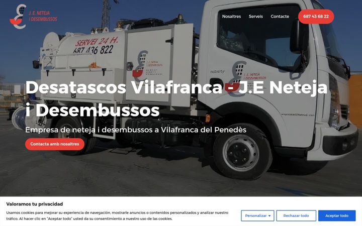 Screenshot of desatascosvilafranca.com