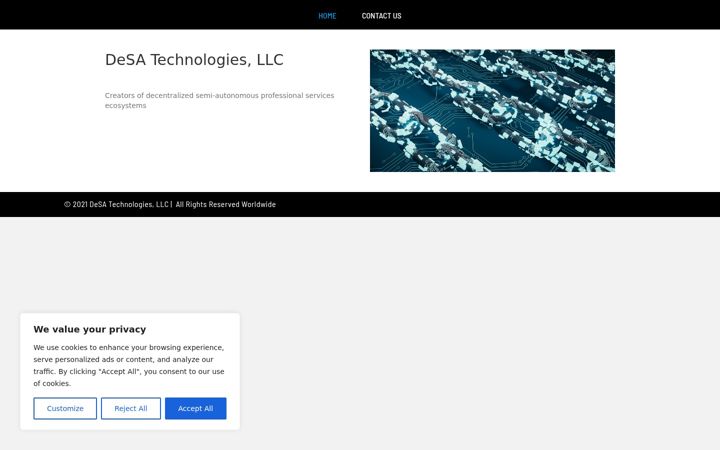 Screenshot of desatechpr.com