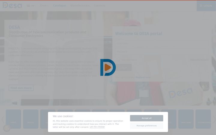 Screenshot of desatrade.com