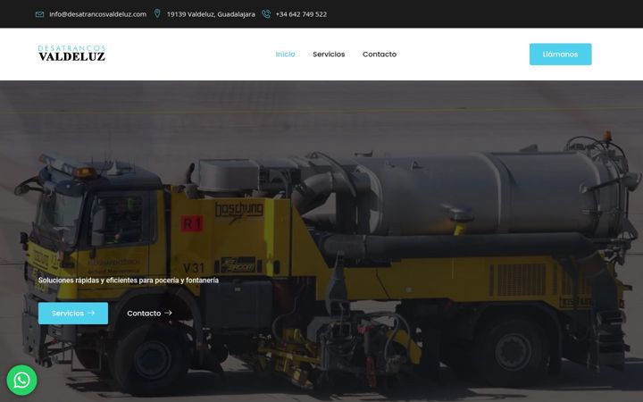 Screenshot of desatrancosvaldeluz.com