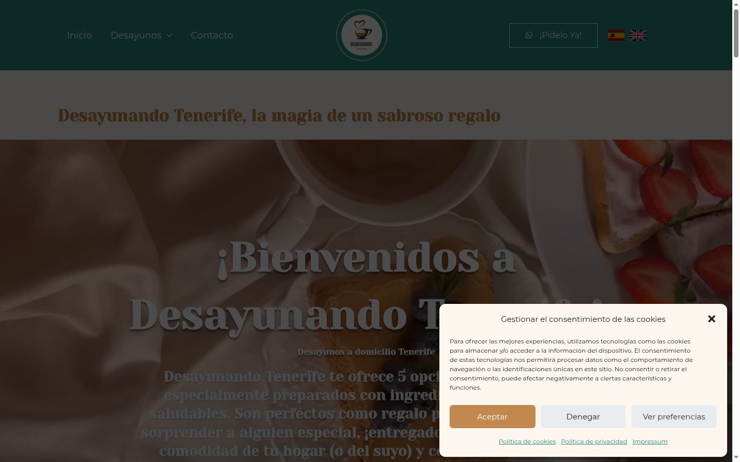 Screenshot tal-banner tal-kunsens muri qabel kwalunkwe interazzjoni