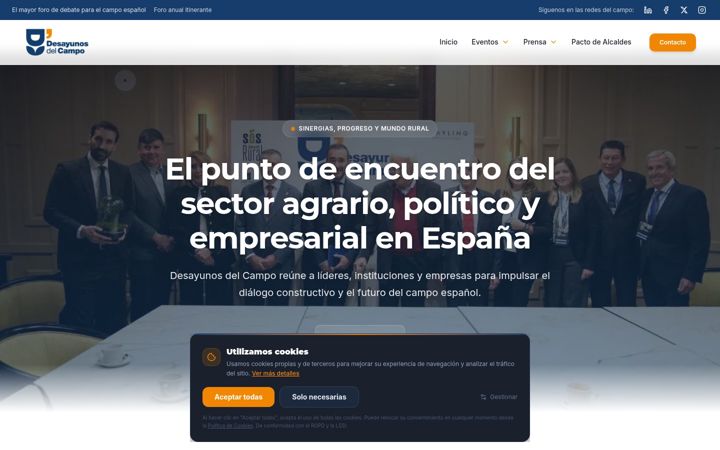 Screenshot of desayunosdelcampo.com