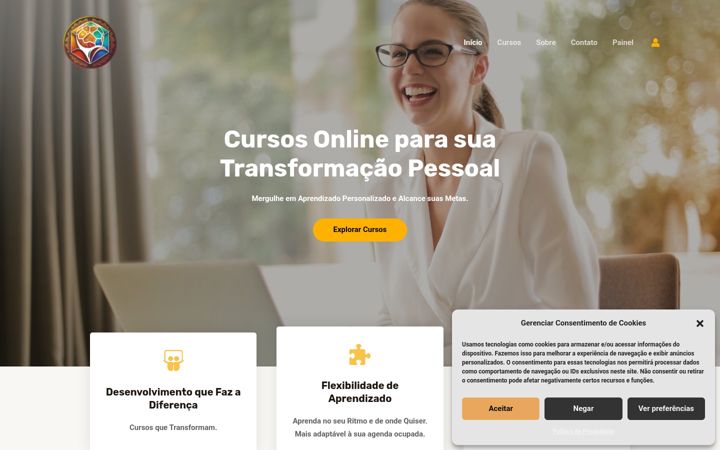 Captura de pantalla de desbravandooconhecimento.com.br