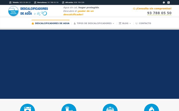 Screenshot of descalcificadores-agua.com