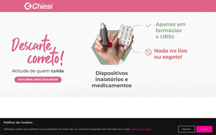 Captura de pantalla de descartedemedicamentos.com.br