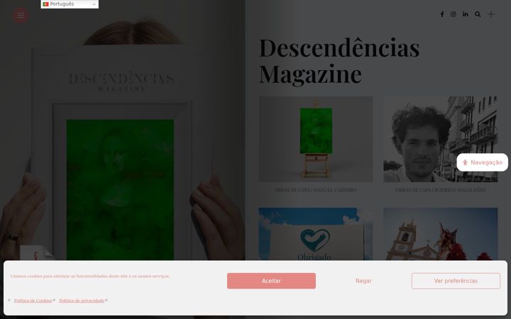 Skärmbild av descendencias.pt