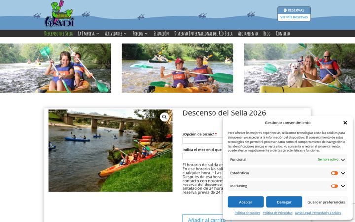 Screenshot of descensosdelsella.com