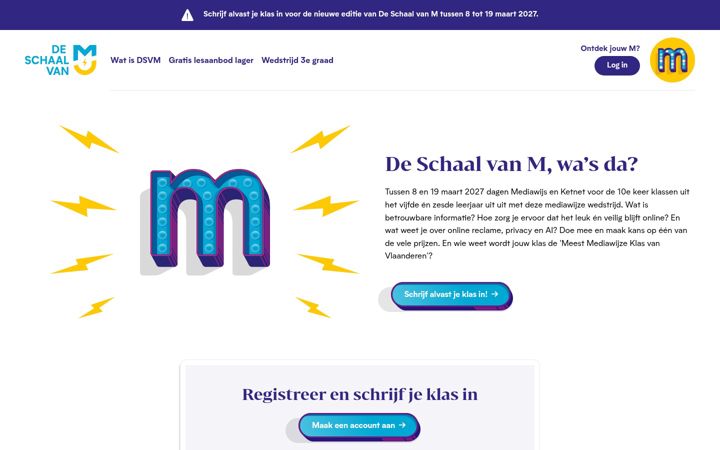Screenshot of deschaalvanm.be