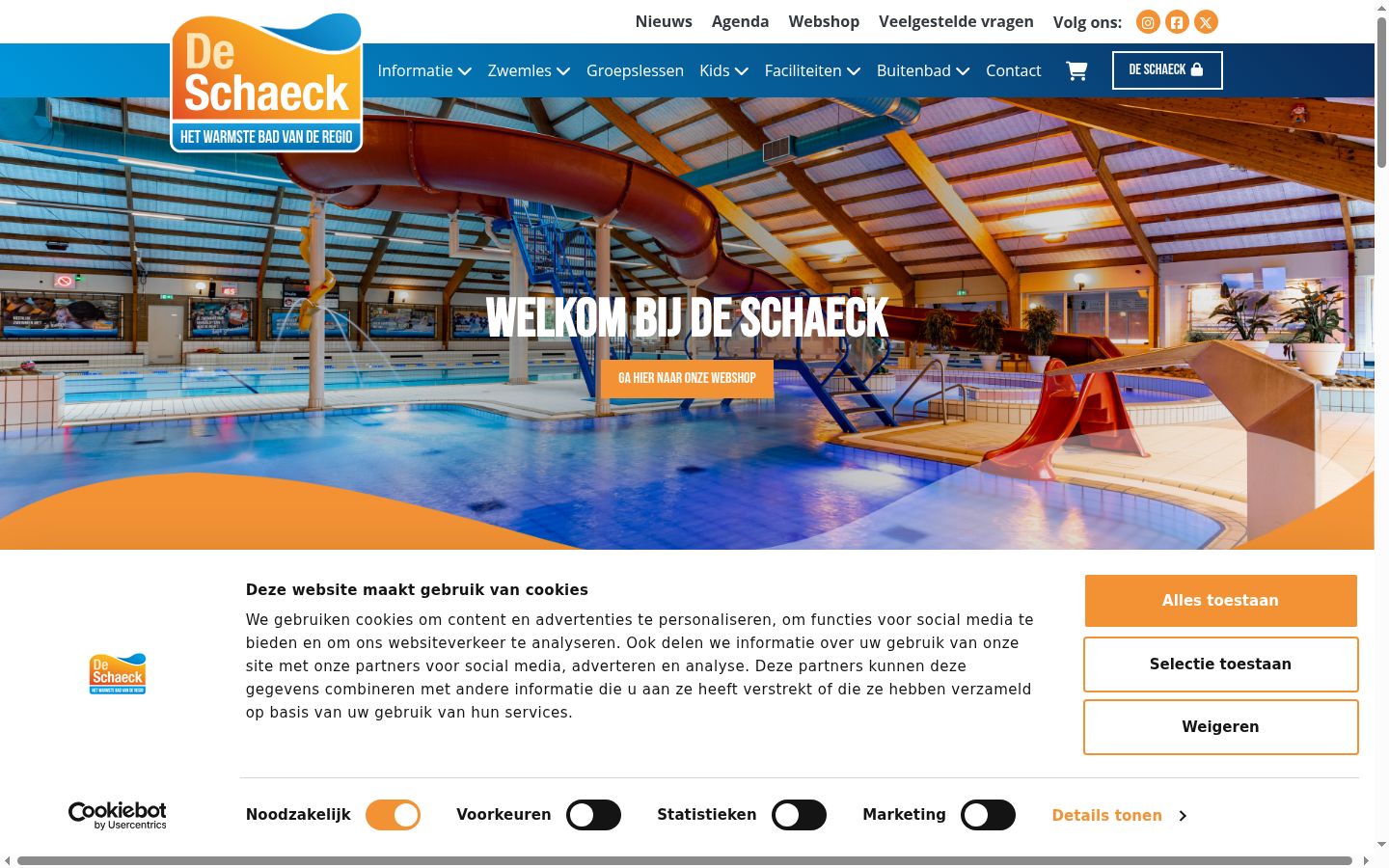 Screenshot des Einwilligungsbanners vor jeglicher Interaktion