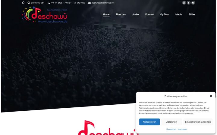 Screenshot of deschawue.de