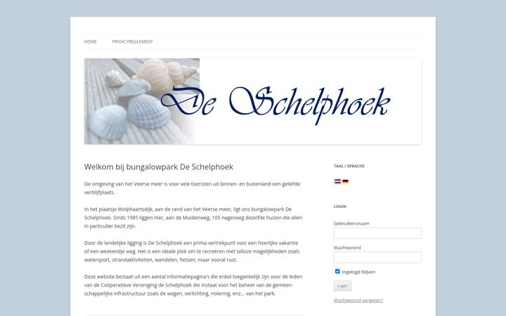 Screenshot of deschelphoek.eu