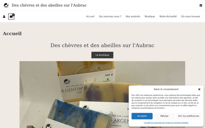Screenshot di deschevresetdesabeillessurlaubrac.fr