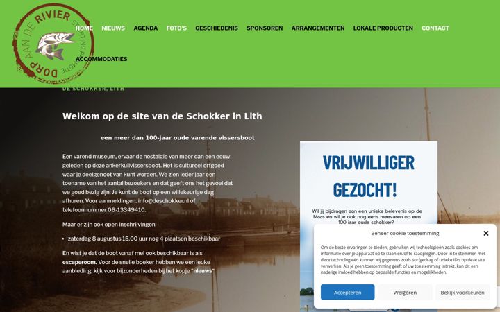 Screenshot von deschokker.nl