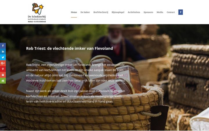 Screenshot von deschokkerbij.nl