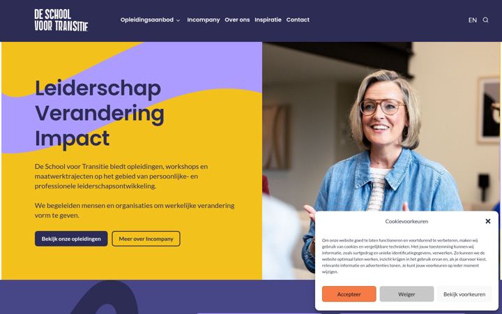 Screenshot von deschoolvoortransitie.nl