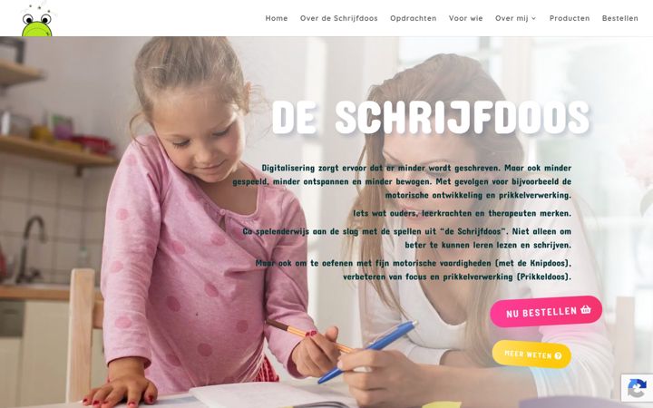 Screenshot of deschrijfdoos.nl