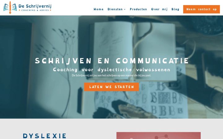 Screenshot of deschrijvernij.nl