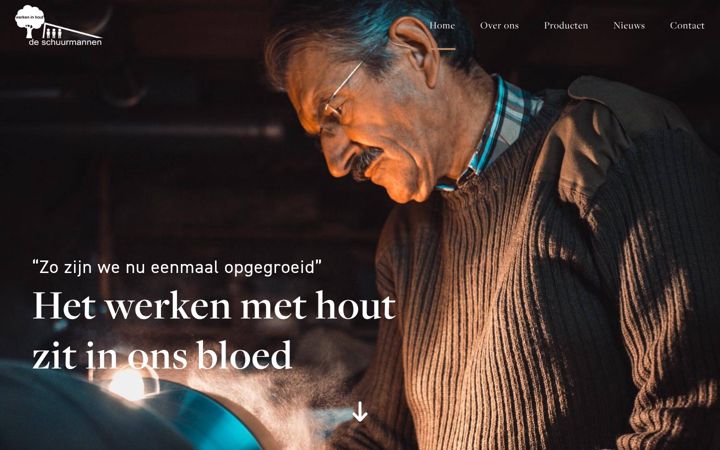 Screenshot of deschuurmannen.nl